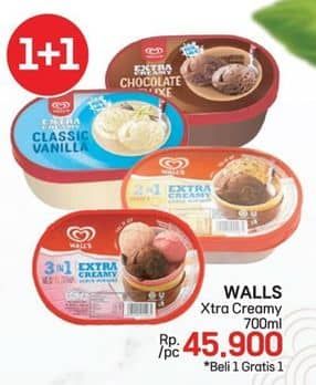 Promo Harga Walls Ice Cream 700 ml - LotteMart