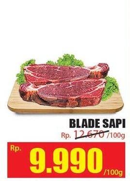 Promo Harga Daging Blade per 100 gr - Hari Hari