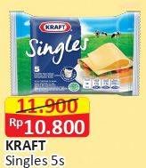 Promo Harga KRAFT Singles Cheese per 5 pcs 83 gr - Alfamart