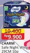 Promo Harga Charm Safe Night Wing 29cm 10 pcs - Alfamart