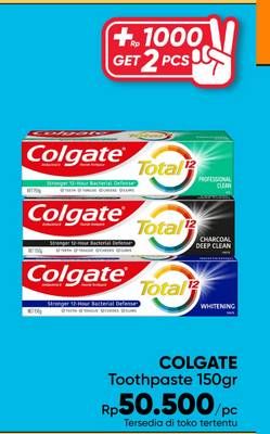 Promo Harga Colgate Toothpaste Total 150 gr - Guardian