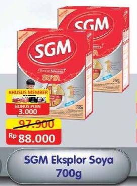 Promo Harga SGM Eksplor Soya 1-5 Susu Pertumbuhan 700 gr - Alfamart