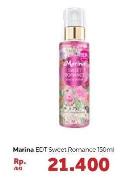Promo Harga MARINA Eau De Toillete Sweet Romance 150 ml - Carrefour
