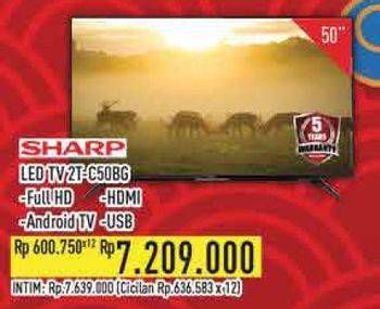 Promo Harga Sharp 2T-C50BG | LED TV 50"  - Hypermart