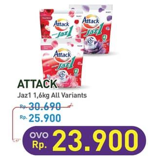 Promo Harga Attack Jaz1 Detergent Powder All Variants 1700 gr - Hypermart