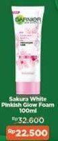 Promo Harga GARNIER Sakura White Foam 100 ml - Indomaret