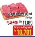 Promo Harga Daging Rendang Sapi Spesial per 100 gr - Hypermart