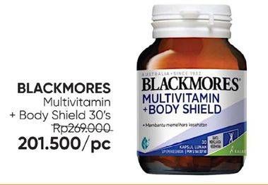 Promo Harga Blackmores Blackmores Multivitamin + Body Shield 30 pcs - Guardian