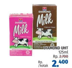 Promo Harga DIAMOND Milk UHT 125 ml - LotteMart