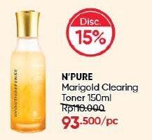Promo Harga Npure Marigold Cleaning Toner 150 ml - Guardian
