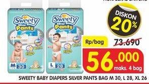 Promo Harga Sweety Silver Pants M30, L28, XL26  - Superindo