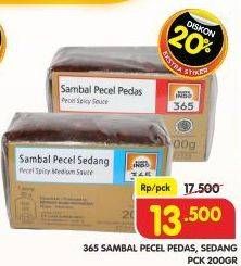 Promo Harga 365 Sambal Pecel Sedang, Pedas 200 gr - Superindo