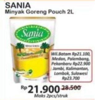 Promo Harga SANIA Minyak Goreng All Variants 2000 ml - Indomaret