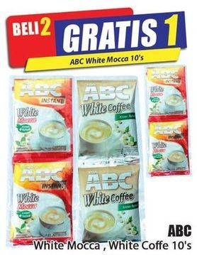 Promo Harga ABC Kopi Instant White Coffee / White Mocca 10s  - Hari Hari