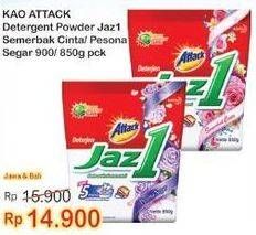 Promo Harga ATTACK Jaz1 Detergent Powder Semerbak Cinta, Pesona Segar 850 gr - Indomaret
