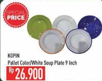 Promo Harga KOPIN Plate Solid Color 9 Inch, White  - Hypermart