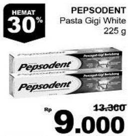 Promo Harga PEPSODENT Pasta Gigi Pencegah Gigi Berlubang White 225 gr - Giant