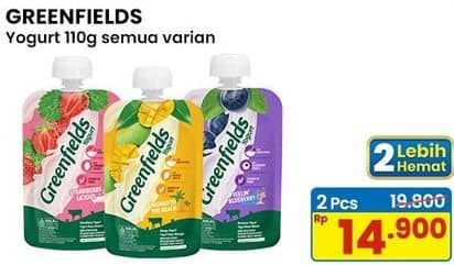 Promo Harga Greenfields Yogurt All Variants 110 gr - Indomaret