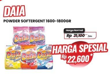 Promo Harga Daia Deterjen Bubuk 1700 gr - Carrefour