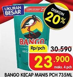 Promo Harga Bango Kecap Manis 735 ml - Superindo