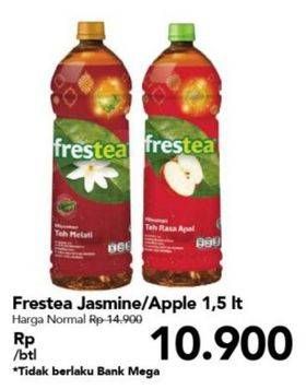 Promo Harga FRESTEA Minuman Teh Apple, Original 1500 ml - Carrefour