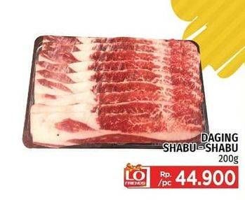 Promo Harga Sapi Shabu Shabu 200 gr - LotteMart