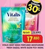 Promo Harga VITALIS Body Wash Fresh Dazzle, White Glow 450 ml - Superindo