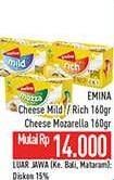 Promo Harga Emina Cheddar Cheese Mild, Rich, Mozza 165 gr - Hypermart