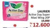 Promo Harga Laurier Active Day Super Maxi Wing 20 pcs - Alfamidi