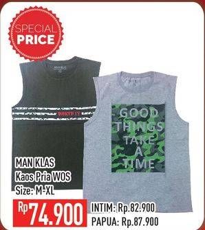 Promo Harga MAN KLAS Kaos Pria Wo/S M-XL  - Hypermart