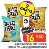 Promo Harga Dua Kelinci French Fries Tato Tato Original, Tteokbokki 60 gr - Superindo