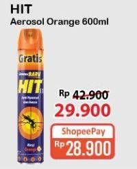 Promo Harga HIT Aerosol Orange 675 ml - Alfamart