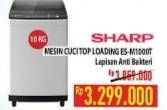 Promo Harga SHARP ES-M1000T Mesin Cuci Top Load 10 kg - Hypermart