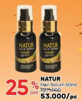 Promo Harga NATUR Hair Serum 60 ml - Guardian