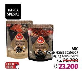 Promo Harga ABC Kecap Manis Rasa Daging Asap/Seafood  - LotteMart