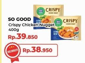 Promo Harga So Good Crispy Chicken Nugget 400 gr - Yogya