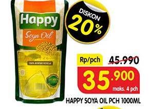 Promo Harga HAPPY Soya Oil 1000 ml - Superindo