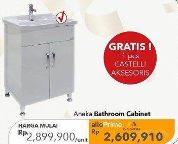 Promo Harga PVC Bathroom Cabinet  - Carrefour