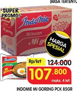 Promo Harga Indomie Mi Goreng Spesial per 40 pcs 85 gr - Superindo