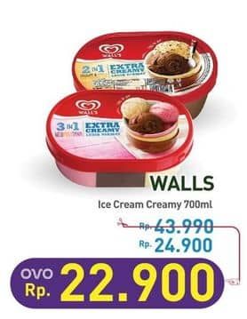 Promo Harga Walls Ice Cream 700 ml - Hypermart