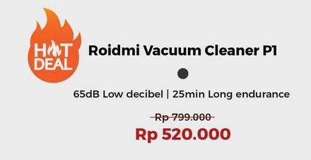 Promo Harga Xiaomi Roidmi Cordless Vacuum Cleaner P1  - Erafone