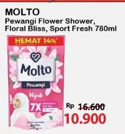 Promo Harga Molto Pewangi Flower Shower, Floral Bliss, Sports Fresh 780 ml - Alfamart