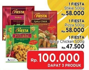 Promo Harga Fiesta Stiki+Pizza+Chicken Spicy  - LotteMart