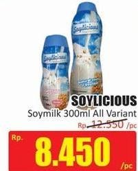 Promo Harga SOYLICIOUS Susu Kacang Kedelai All Variants 300 ml - Hari Hari
