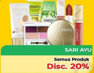 Promo Harga SARIAYU Cosmetics All Variants  - TIP TOP