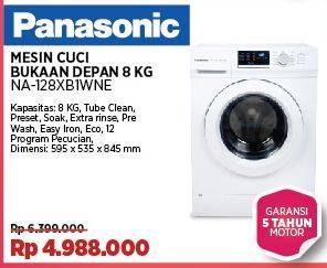 Promo Harga Panasonic NA-128XB1WNE/LNE Mesin Cuci  - COURTS