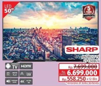 Promo Harga SHARP 2T-C50BG1i | LED TV 50"  - Lotte Grosir