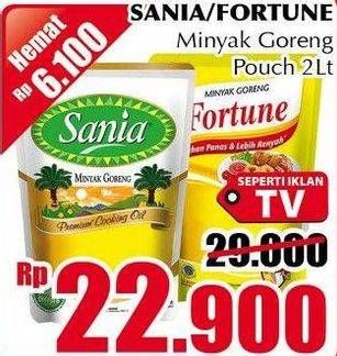 Promo Harga Sania / Fortune Minyak Goreng 2 ltr - Giant