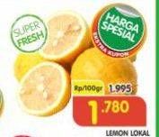 Promo Harga Jeruk Lemon Lokal per 100 gr - Superindo