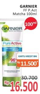 Promo Harga GARNIER Pure Active Foam Matcha 100 ml - Alfamidi